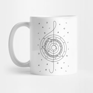 Life in Music (black) Mug